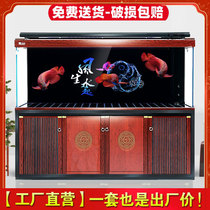  YEE Italian brand fish tank living room large floor-to-ceiling ultra-white glass aquarium screen bottom filter dragon fish tank free water change