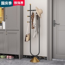 Light luxury household vertical hanger bedroom creative coat rack Net red floor-standing clothes shelf simple hanger