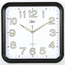 Kangba silent luminous wall clock living room office clock atmospheric simple hanging Watch Clock Square Quartz clock