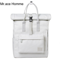 Mr Ace Homme High School Bag Female University Student Korean Version Day Department Double Shoulder Bag Waterproof Travel Computer Backpack Man