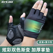GUB silicone shock absorption summer mountain bike road car electric bicycle men and women half finger riding gloves dynamic bicycle