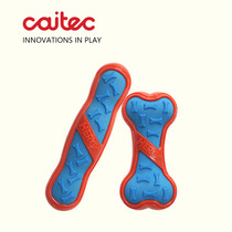 New Caitec dog vocal toy cloth surface vocal bone elastic rod resistant to bite dog bone molars