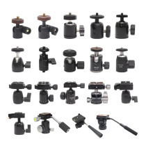 Tripod tripod head universal spherical tripod head metal size tripod head three-dimensional tripod head handle hydraulic tripod head quickly detached
