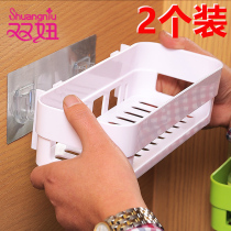 Toilet rack wall-mounted bathroom rack-free toilet suction cup bathroom storage wash table