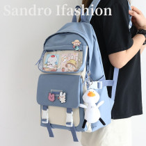 French SANDRO IFASHION school bag female Korean version of high school students junior high school students large capacity shoulder bag tide