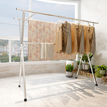 Hanger Floor-to-ceiling vertical bedroom coat storage shelf Simple household living room storage clothes hanger rod Net red
