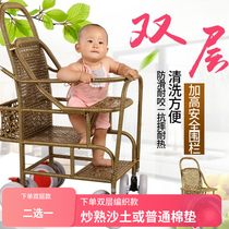 Baby bamboo rattan cart light baby rattan chair children childrens imitation rattan bamboo woven rattan childrens summer baby carriage