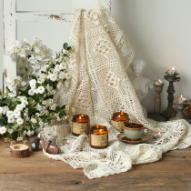 ins hollow woven photography background cloth napkin Cake Gourmet dessert lace table cloth mat photo props