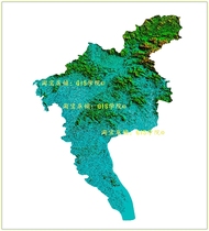 Guangzhou City Guangdong Province 12 5 m elevation data DEM production contour CAD GIS Development topographic map