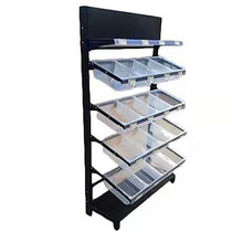 Supermarket store Convenience store Commissary multi-layer shelf Loose snack food Dried fruit display cabinet Snack shelf