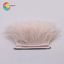 Hot selling ostrich hair cloth 10 to 15cm lotus pink wedding dress skirt lace accessories accessories