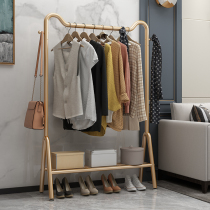 Hanging clothes rack Floor-to-ceiling bedroom shelf Single rod drying rack Household net red coat rack Balcony drying rack