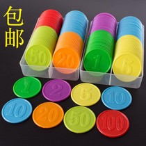 Chip coin points exchange tokens to learn coins plastic pieces game rewards coins music money music money custom