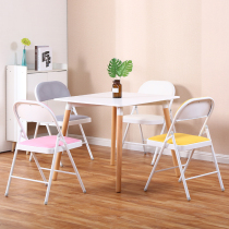 Back Chair Chair Chair simple mahjong hairdressing portable home office elderly folding front desk training Chair