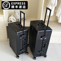 Luggage female ins Net red suitcase male small 20 inch boarding box 24 password leather box 26 trolley box tide