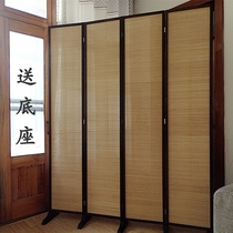 Screen partition Living room folding screen Bamboo solid wood home screen Chinese simple folding screen to do old folk partition