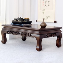 Kang table solid wood rural home Kang several old-fashioned Chinese learning antique tea table tatami table tea table floating window table