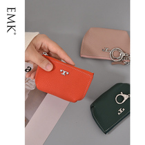 Genuine leather mini key bag woman small and delicate net red zero wallet lock spoon card bag two-in-one small bag