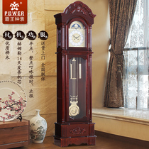 Overlord solid wood floor clock European-style living room big table clock German imported pure copper mechanical movement Chinese classical clock