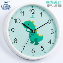 Overlord wall clock living room home silent childrens room Cartoon creative clock bedroom dinosaur pattern clock airplane