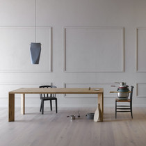 Nordic Solid Wood Meeting Table Long Table Minima Modern Large Desk Training Table Log Strip Table Worktop
