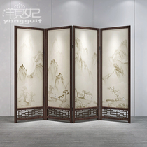 New Chinese screen partition Living room entrance entrance Bedroom occlusion office Modern folding mobile landscape folding screen
