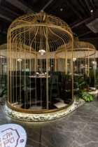 Iron Birdcage decoration extra-large bird cage hot pot restaurant bird cage stand outdoor large large bird cage giant