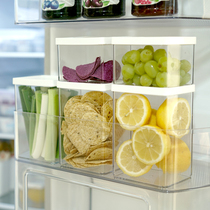 South Korea imported refrigerator side door storage box food fresh Box Kitchen grain storage box sealed storage box