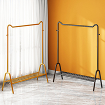 Simple clothes shelf floor bedroom vertical hanging clothes rack Net red drying rack Indoor Pole type non-occupied space