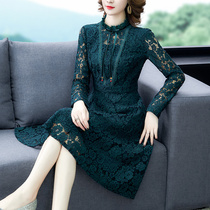 Lady's dress middle-aged 2020 women's clothing new spring western style high-end wide wife mother's belly bottoming shirt