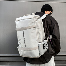 Backpack men's shoulder bag wet and dry separation travel bag large capacity sports training ski fitness bag basketball messenger bag