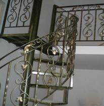  Wrought iron stairs Indoor rotating stairs Steel frame stairs Xuanhu stairs Outdoor