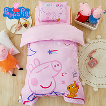 Pig Page Kindergarten Quilt Three-piece Six Childrens Pure Cotton Bedding for Nap Baby