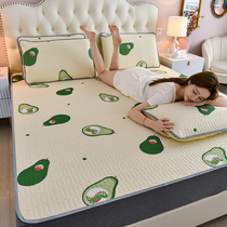 Childrens latex mattress padded thin mat Three-piece ice silk mat Kindergarten summer single student dormitory