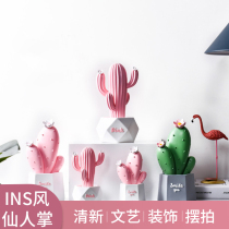 Cactus Mori Department photo-prop static swing for fresh art shooting props Photo Decorative Tabletop Pendulum with Wind