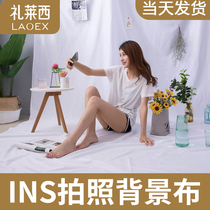 Nordic ins Wind White photo background screen Taobao photography white cloth shooting props Net Red live hanging cloth