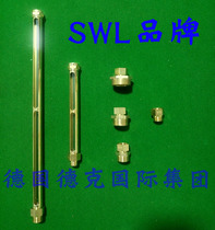 High temperature resistant copper straight tube oil standard copper tubular level gauge DIN3018C straight tube 1 4 3 8 1 2 four points