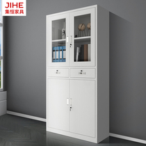 In er dou cabinet Cabinet cupboard glass door lock cabinet financial filing cabinets cai liao ju