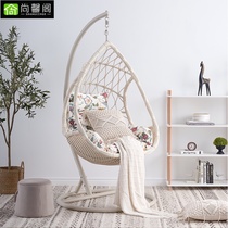 Swing hanging chair Household hanging basket rattan chair Indoor European lazy hammock rocking chair Balcony birds nest hanging orchid chair Cradle chair