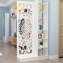 Modern Chinese style simple door to door screen partition living room bedroom dining room hollow seat screen Net Red Porch cabinet