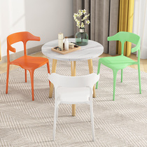 Reception table and chairs Combined briefing room for guests negotiate negotiating table Leisure area Coffee room Milk Tea Shop Small Round Table