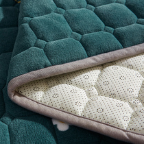 Lamb velvet flannel mattress cushion padded bed mattress for autumn and winter warm double household foldable dormitory single person