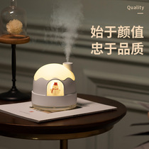 New Snow House Nightlight Humidifier Usb Mute Bedroom Cute Desktop Air Mini Water Recharge Home Humidifiers
