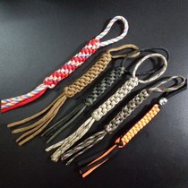 Cutter jewelry hand-made military regulations umbrella rope corn knot knife pendant EDC mobile phone flashlight lanyard key chain pendant