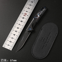 Outdoor knife portable high hardness folding knife field survival equipment mini saber sharp self-defense knife folding knife