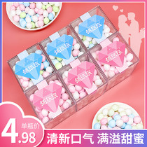 6 boxes of roses spit sugar Net red candy snacks kissing sugar men dating mints confession kiss couples
