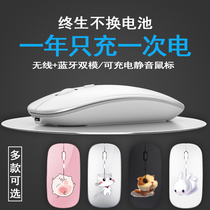 Wireless Mouse Mute Silent rechargeable Bluetooth dual-mode 5 1 Mouse Infinite Office Laptop Universal