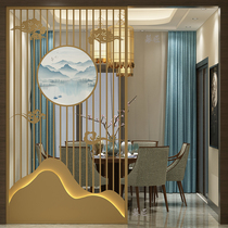Chinese Wrought iron screen partition living room Hotel entrance Simple modern decoration creative hollow block brake entrance