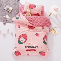 Pure cotton kindergarten quilt nap three pieces of babys bedding for childrens bedding and six pieces of bedding