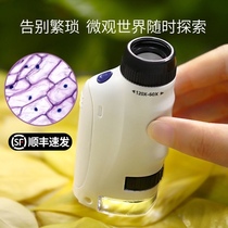 Childrens portable electronic mobile phone Darwin microscope educational toy primary school student science experiment set Boy
